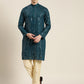Sojanya Men Quirky Embroidered Sequinned Kurta | Swadesiicart