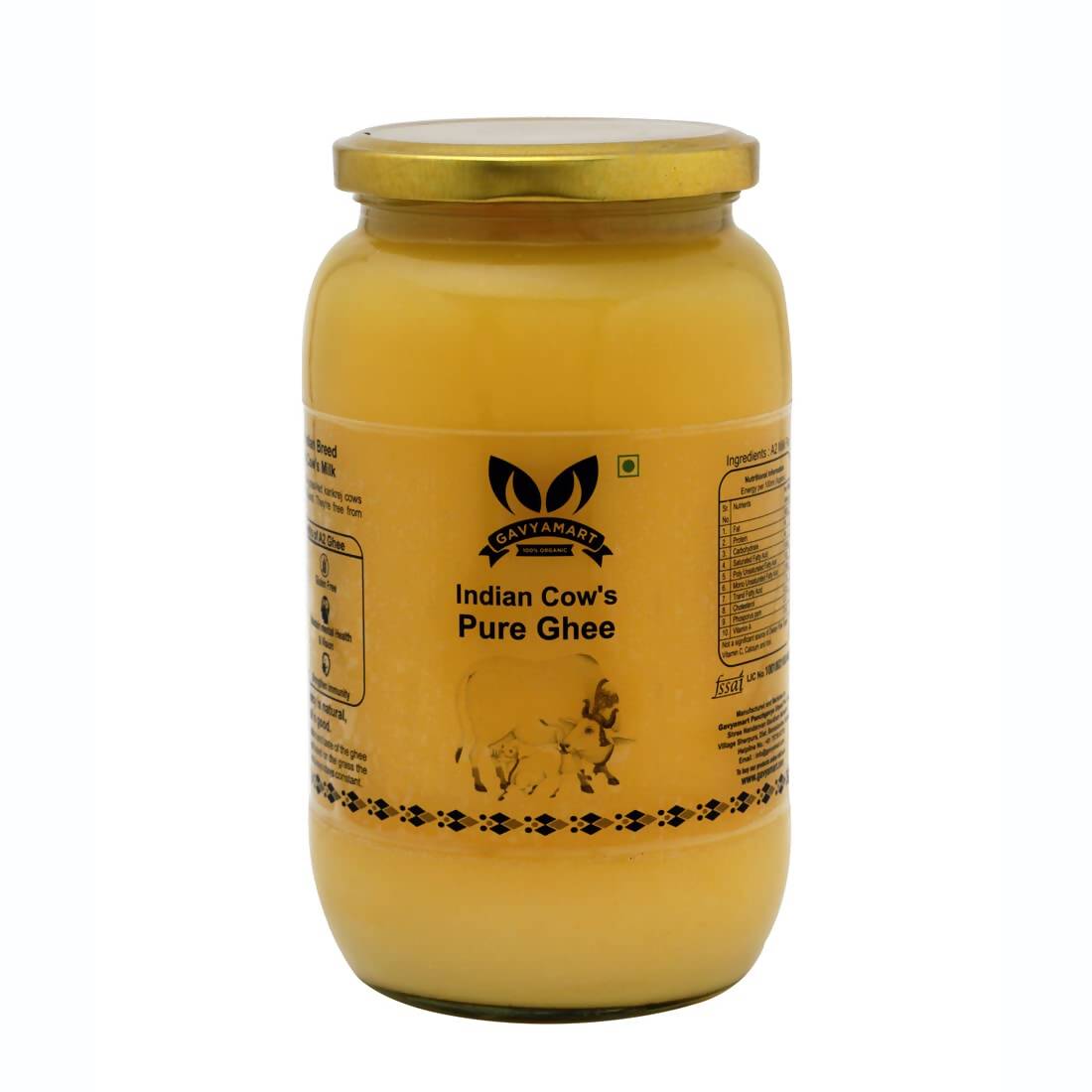 Gavyamart Indian Cow's Pure Ghee | Cultured Cow Desi Ghee | Rich in Nutrients - GAVYAMART PANCHGVYA UTPAD PRIVATE LIMITED