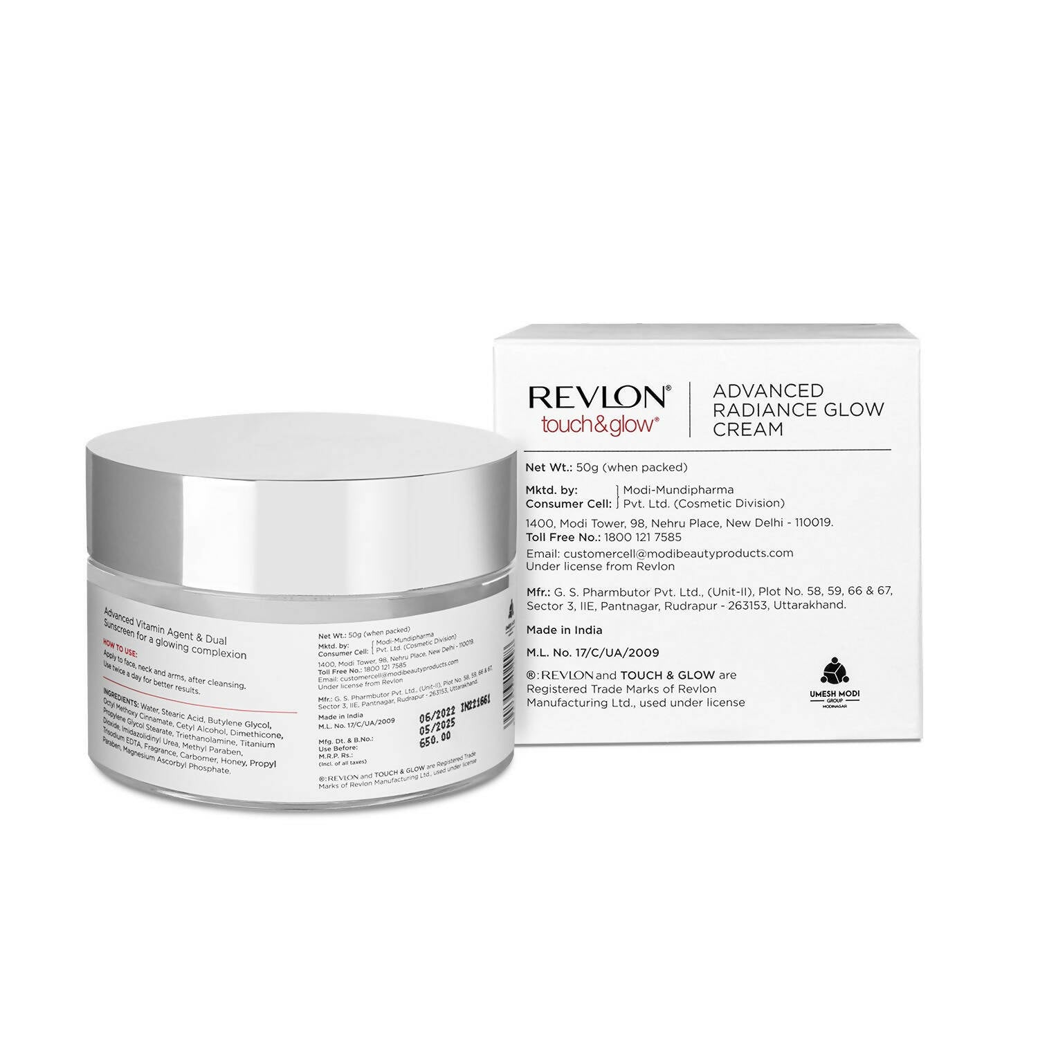 Revlon Touch & Glow Advanced Radiance Glow Cream - Swadesiicart
