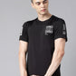Alcis Typography Printed Dry Tech Slim Fit T-Shirt | Swadesiicart