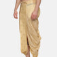Sethukrishna Gold-Coloured Embroidered Dhoti Pant For Men | Swadesiicart