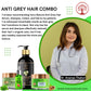 Ivory Natural Grey Hair Advanced Combo (Serum, Shampoo, Cream & Gel) For Both Men & Women | Swadesiicart