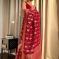 Kalini Ethnic Motifs Woven Design Zari Detailed Banarasi Saree | Swadesiicart