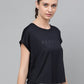 MKH Typography Printed Extended Sleeves Dri-FIT Relaxed Fit T-shirt - Swadesiicart