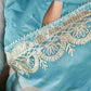 Tikhi Imli Floral Gotta Patti Organza Heavy Work Saree | Swadesiicart