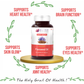 Bliss Welness Cardiovascular Health Flaxseed Oil High Potency Omega-3 Softgel Capsule