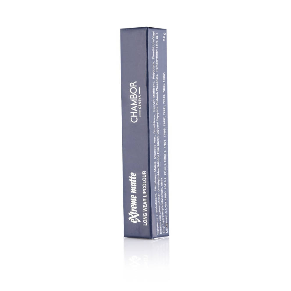 Chambor Indulgent Bordeaux 05 Extreme Matte Long Wear Lip Colour - Swadesiicart