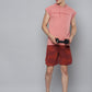 Alcis Men Pink Typography Printed Slim Fit Running T-shirt