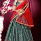 DEIANA'S Beautiful Pure Jari Silk Weaving Lehengha Choli - Green | Swadesiicart