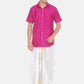 Sethukrishna Men White Solid Pocket Dhoti Pant | Swadesiicart