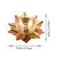 Tied Ribbons Gold-toned & Rose Gold-Toned 4 Pieces Antique Lotus Akhand Brass Diyas | Swadesiicart