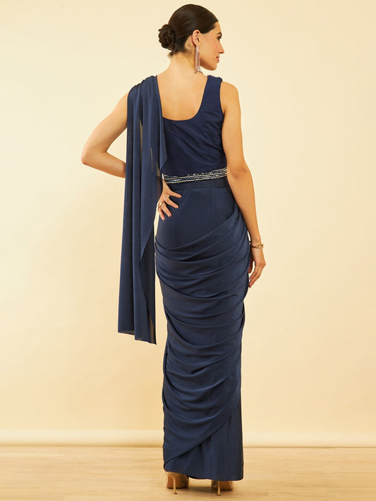 Soch Beads and Stones Ready to Wear Saree | Swadesiicart