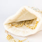 NR By Nidhi Rathi White Mirror Work Embroidered Potli Clutch - Swadesiicart