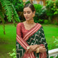 Vishnu Weaves Women's Green Handloom Raw Silk Zari Woven Saree with Blouse - Swadesiicart