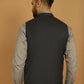 Even Apparels Nehru Jacket With Welt Pockets - Blue | Swadesiicart