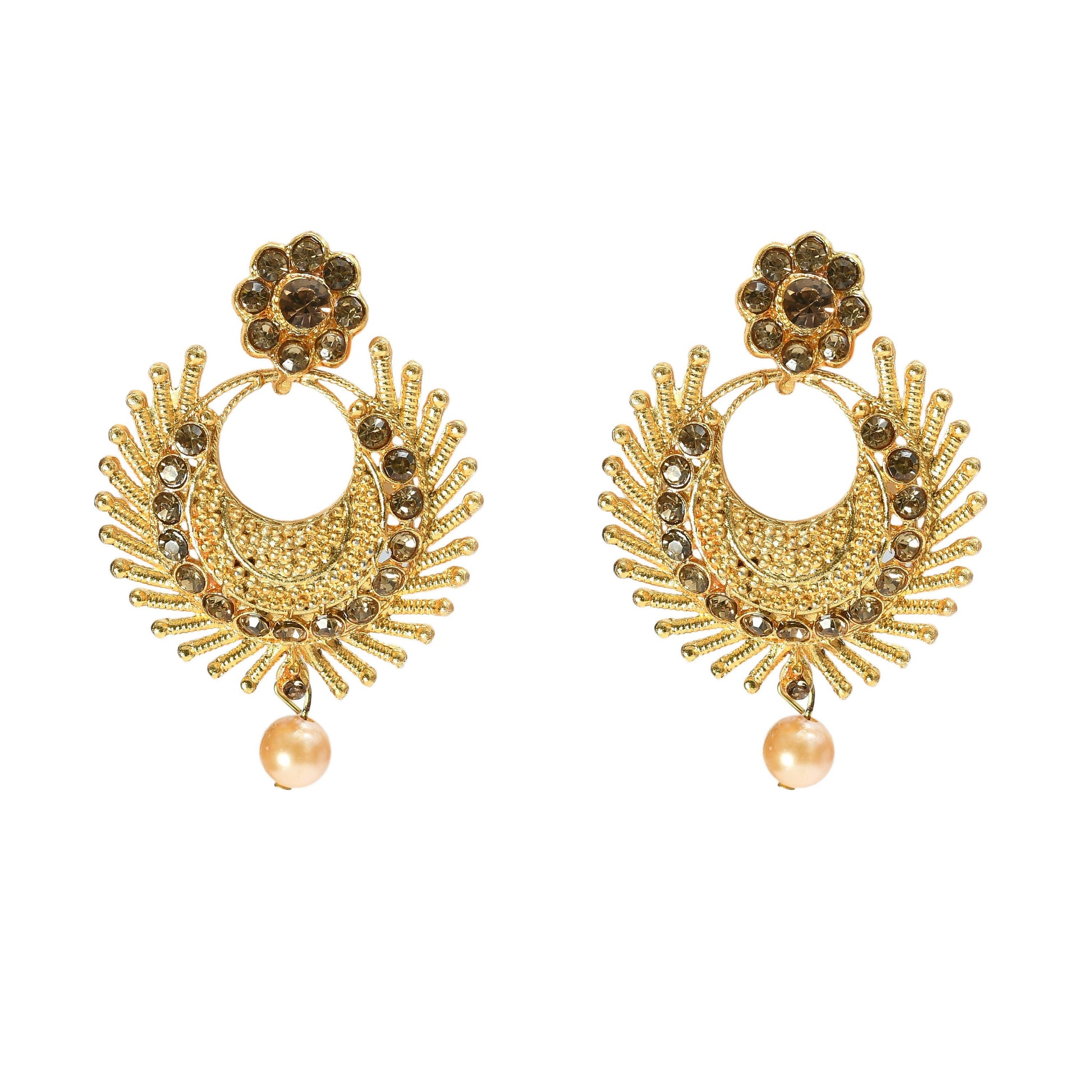 Mominos Fashion Johar Kamal Gold-Polished Brass Finish Long Necklace For Women (Golden) | Swadesiicart