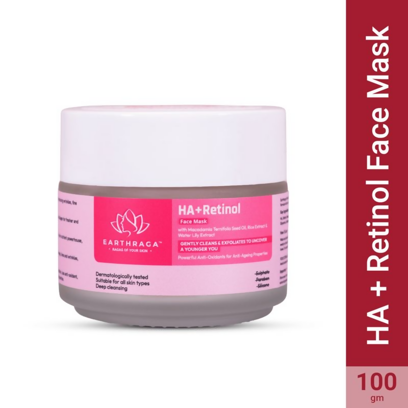 Earthraga HA + Retinol Face Mask | Swadesiicart