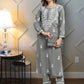 ADA Ethnic Motifs Embroidered Lucknowi Chikankari Kurta with Trousers | Swadesiicart