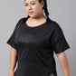 MKH Plus Size Typography Printed Dri-FIT Sports T-Shirt - Swadesiicart