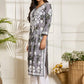 HOUSE OF KARI Floral Embroidered Chikankari Cotton Straight Kurta | Swadesiicart