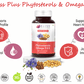 Bliss Welness Heart Health Phytosterols Omega 3 6 9 Veg Capsule Vegicap