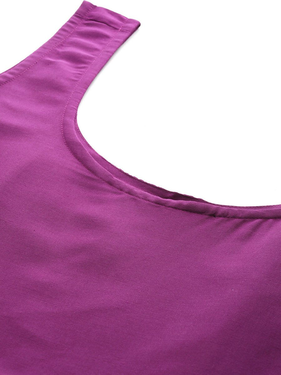 Ahalyaa Women's Traditional wear Ethnic Dress - Purple | Swadesiicart