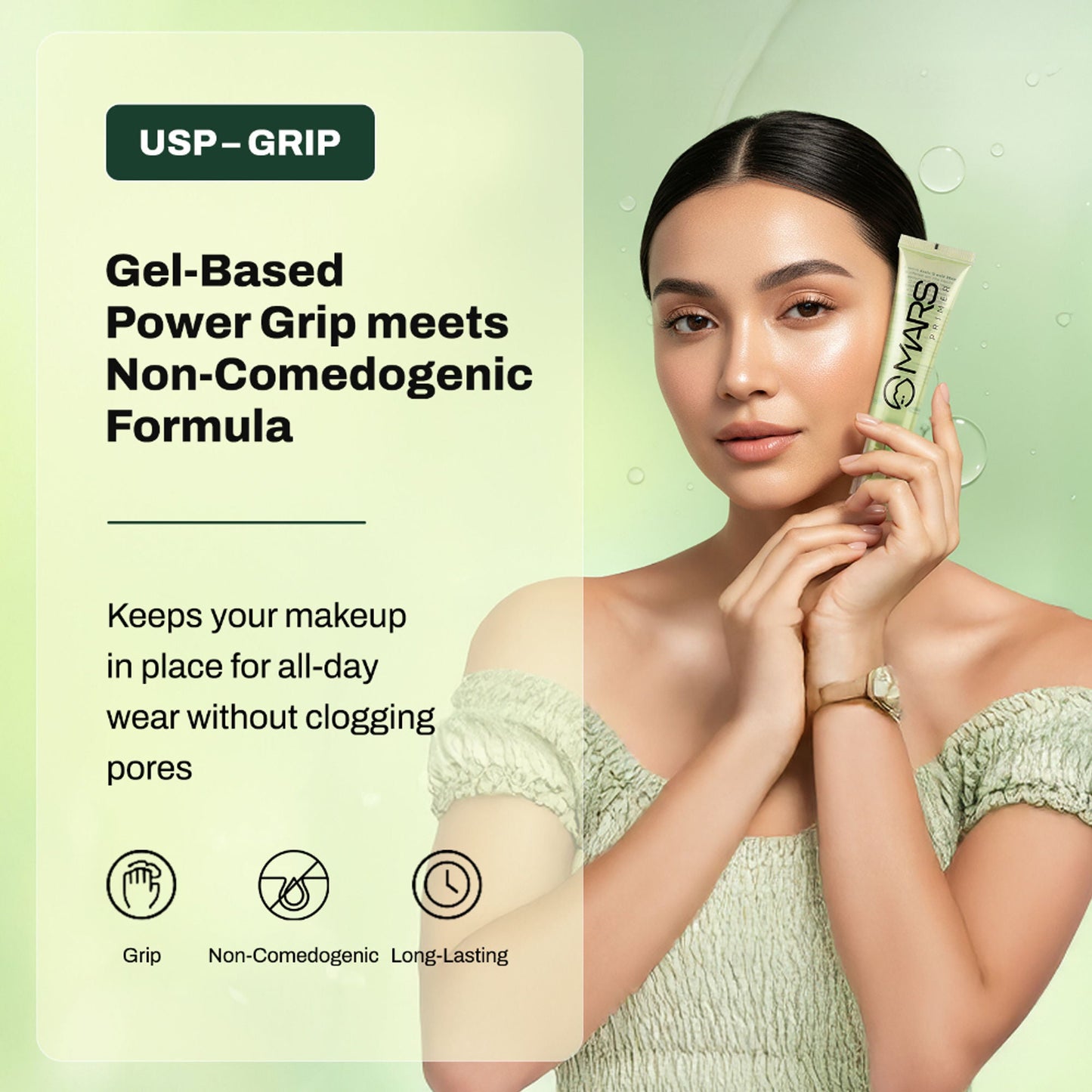 MARS Cosmetics Its Glow Clock Primer Griping Glow - Swadesiicart