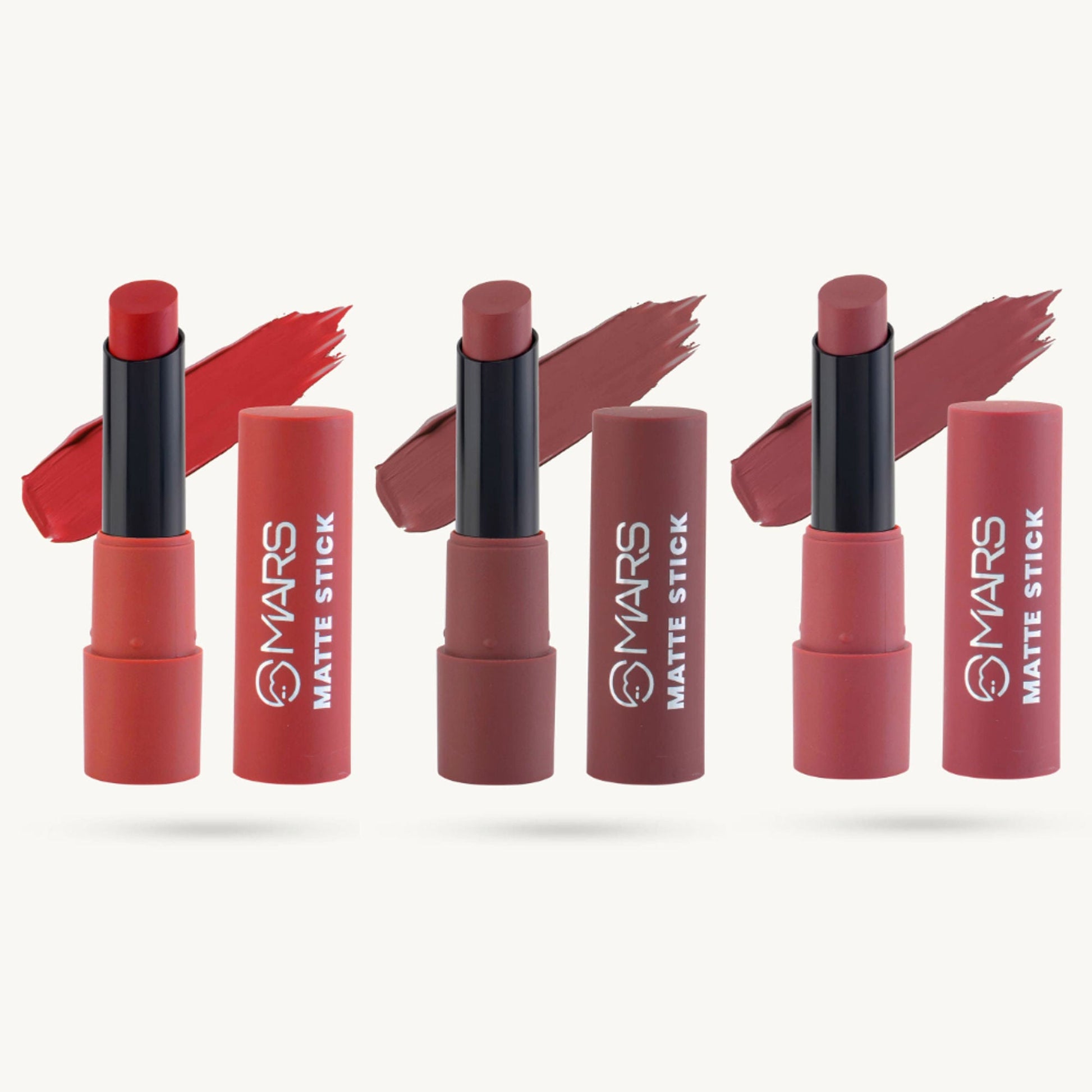 MARS Cosmetics Matte Lipsticks Box - 01 Reds and Maroons - Swadesiicart