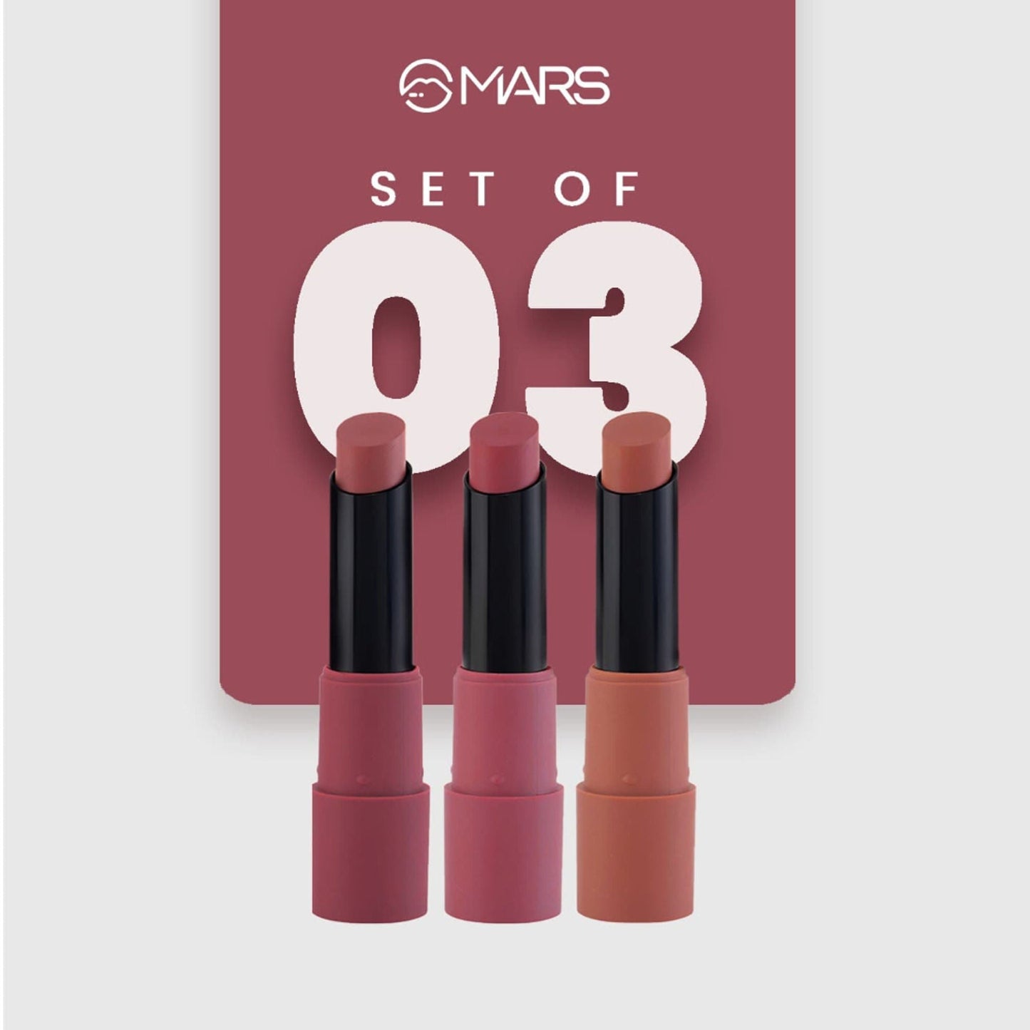 MARS Cosmetics Matte Lipsticks Box - 02 Peaches and Nudes - Swadesiicart