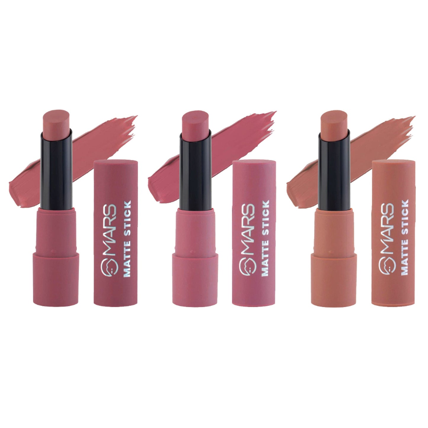 MARS Cosmetics Matte Lipsticks Box - 02 Peaches and Nudes - Swadesiicart