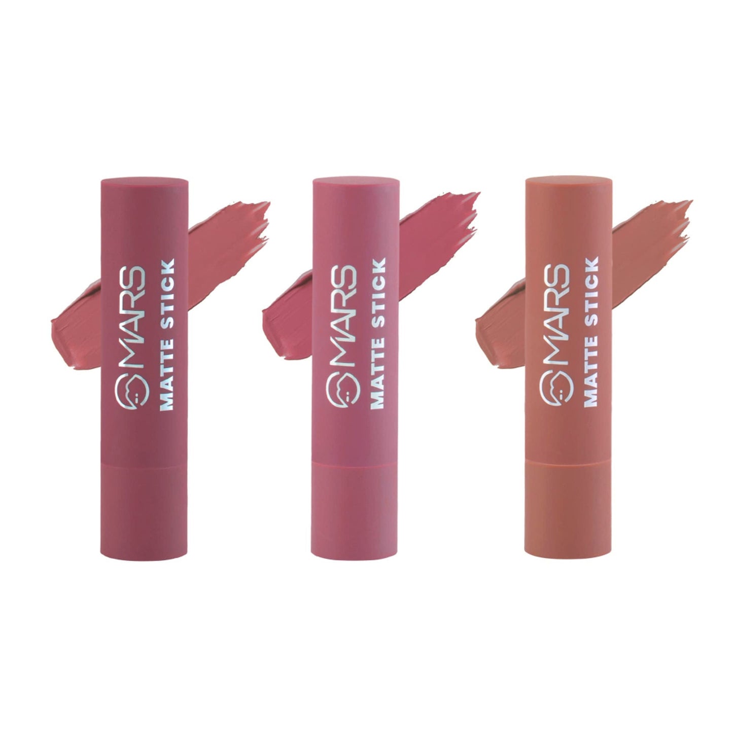 MARS Cosmetics Matte Lipsticks Box - 02 Peaches and Nudes - Swadesiicart