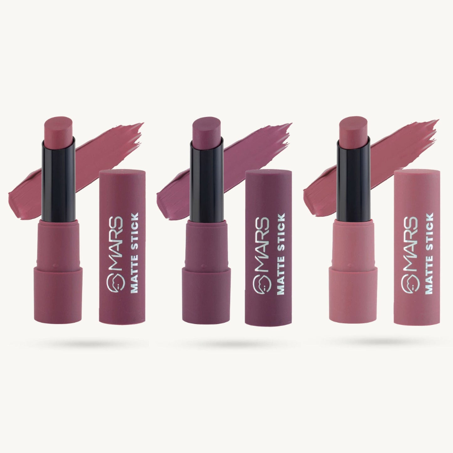 MARS Cosmetics Matte Lipsticks Box - 03 Plums - Swadesiicart