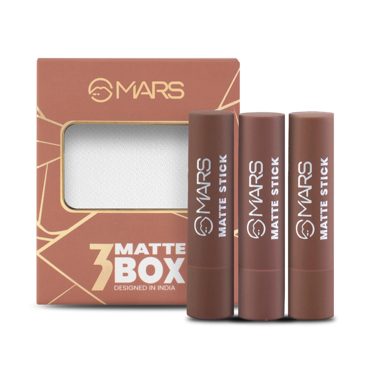 MARS Cosmetics Matte Lipsticks Box - 04 Browns - Swadesiicart