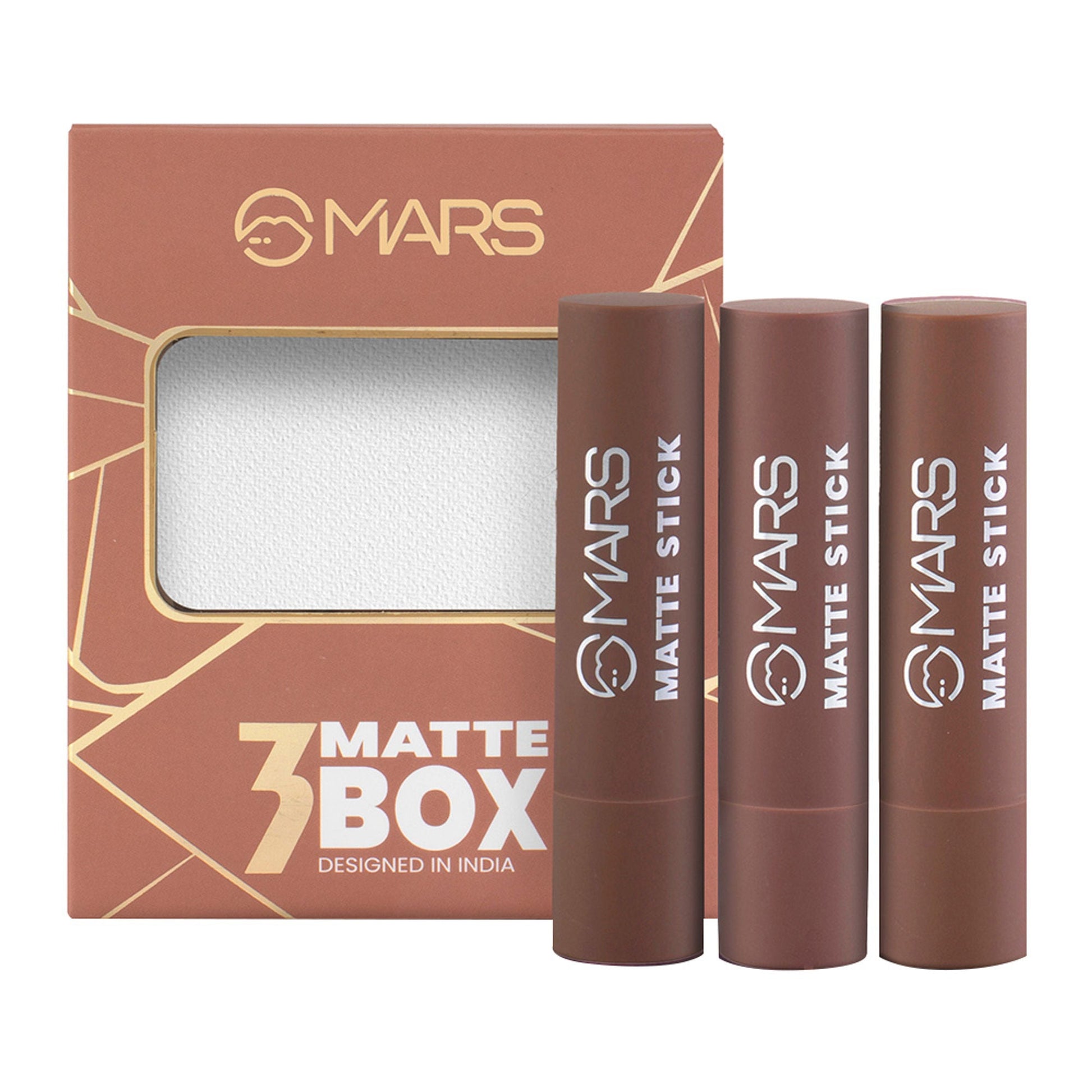 MARS Cosmetics Matte Lipsticks Box - 04 Browns - Swadesiicart