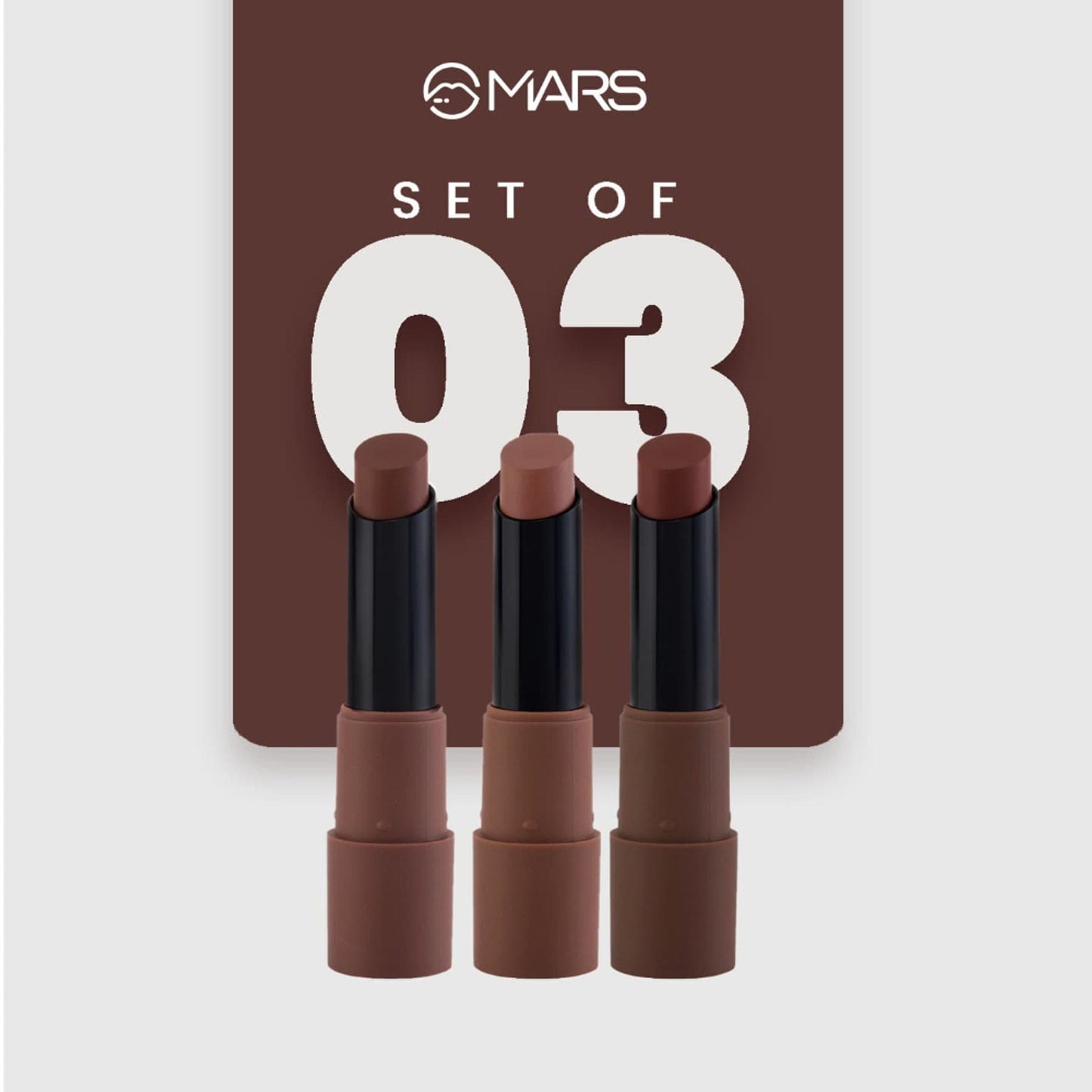 MARS Cosmetics Matte Lipsticks Box - 04 Browns - Swadesiicart