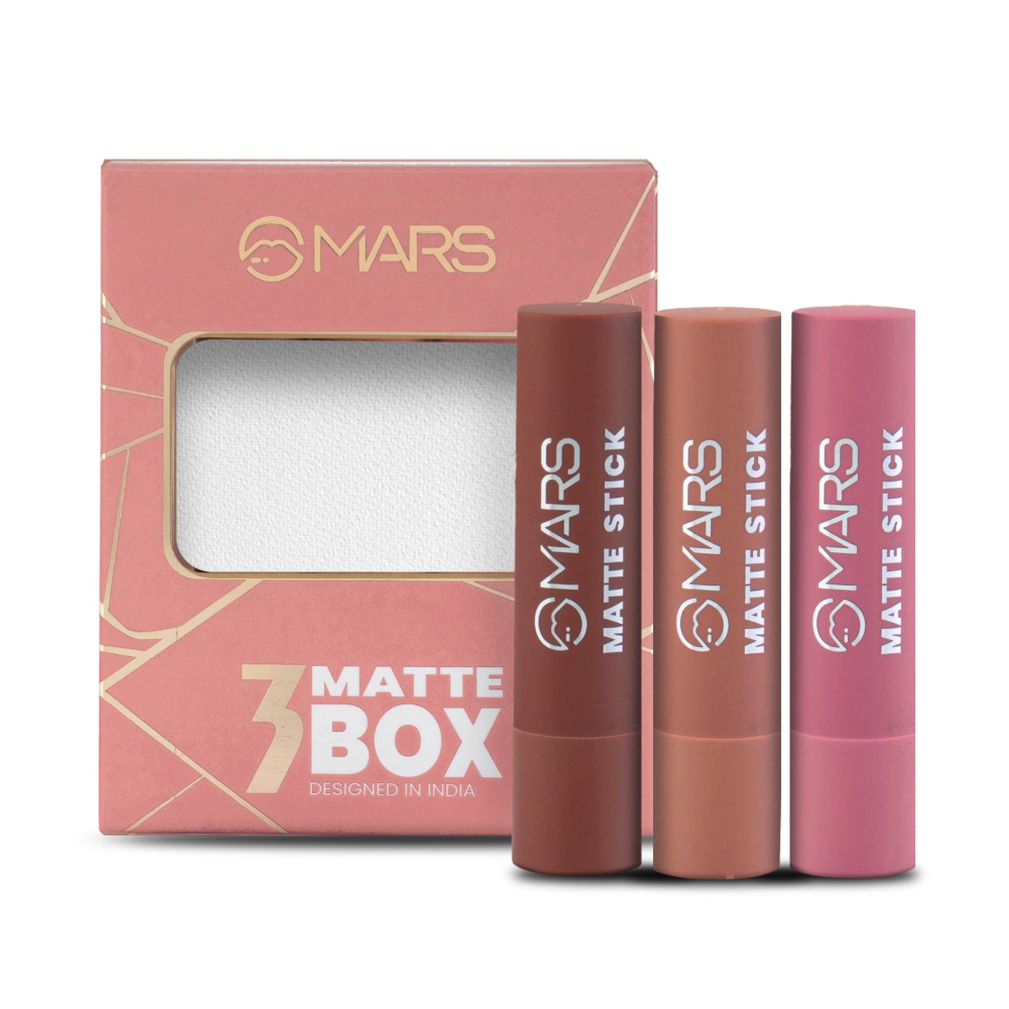 MARS Cosmetics Matte Lipsticks Box - Blushes Nudes - Swadesiicart