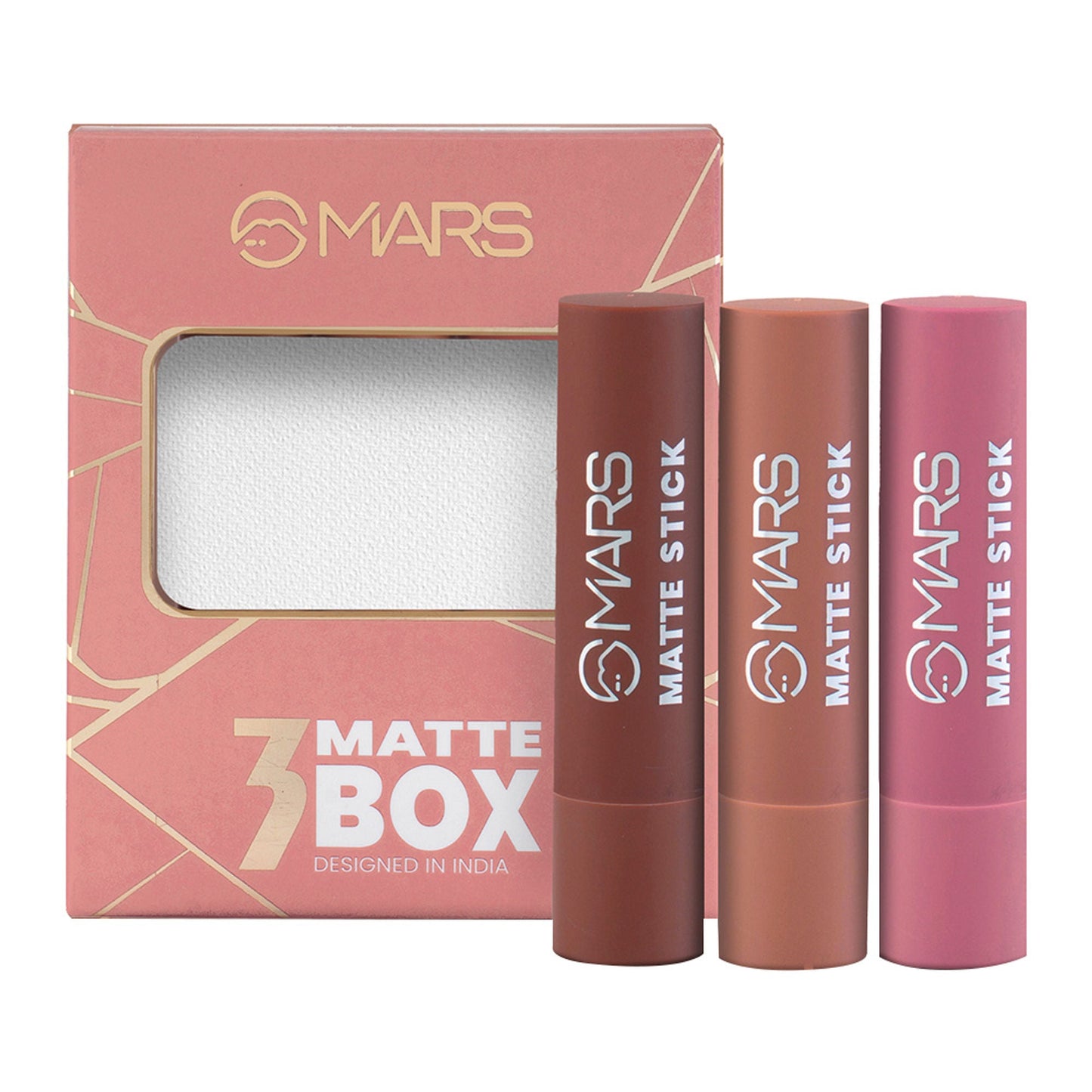 MARS Cosmetics Matte Lipsticks Box - Blushes Nudes - Swadesiicart