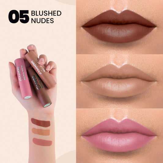 MARS Cosmetics Matte Lipsticks Box - Blushes Nudes - Swadesiicart