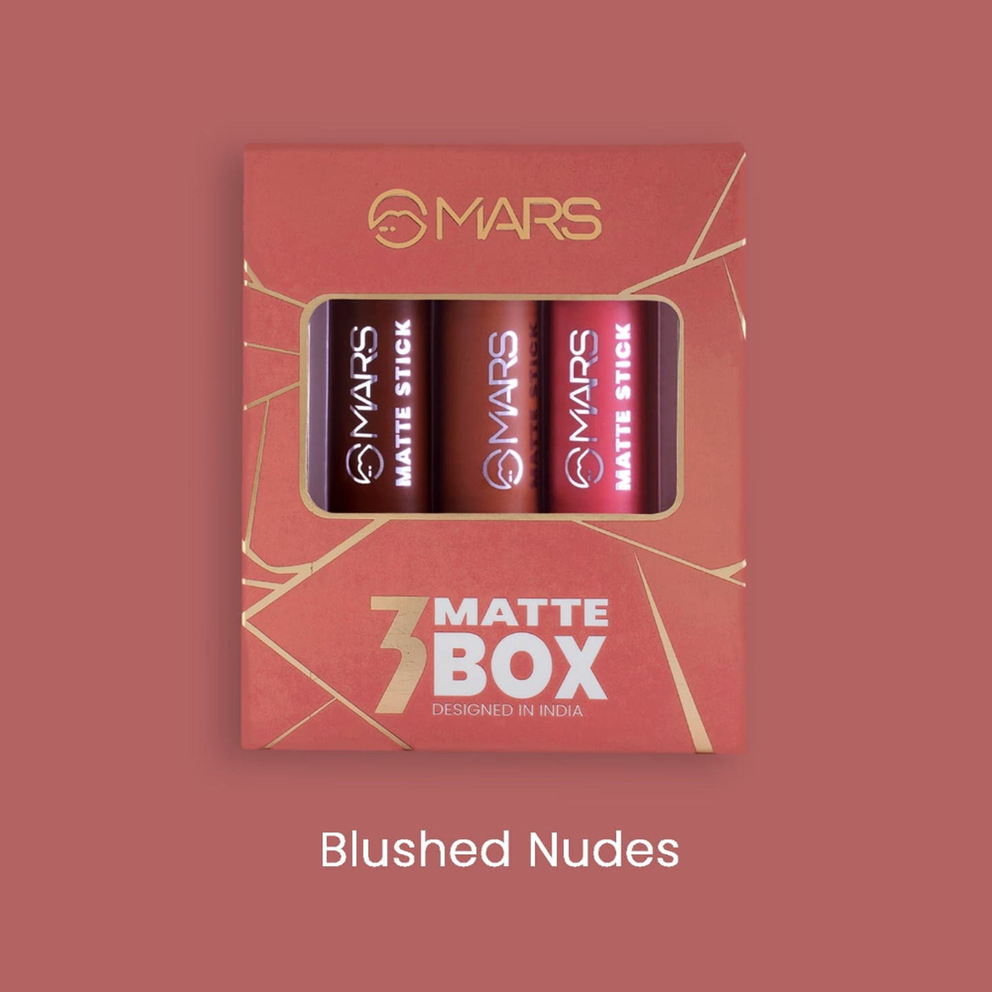 MARS Cosmetics Matte Lipsticks Box - Blushes Nudes - Swadesiicart