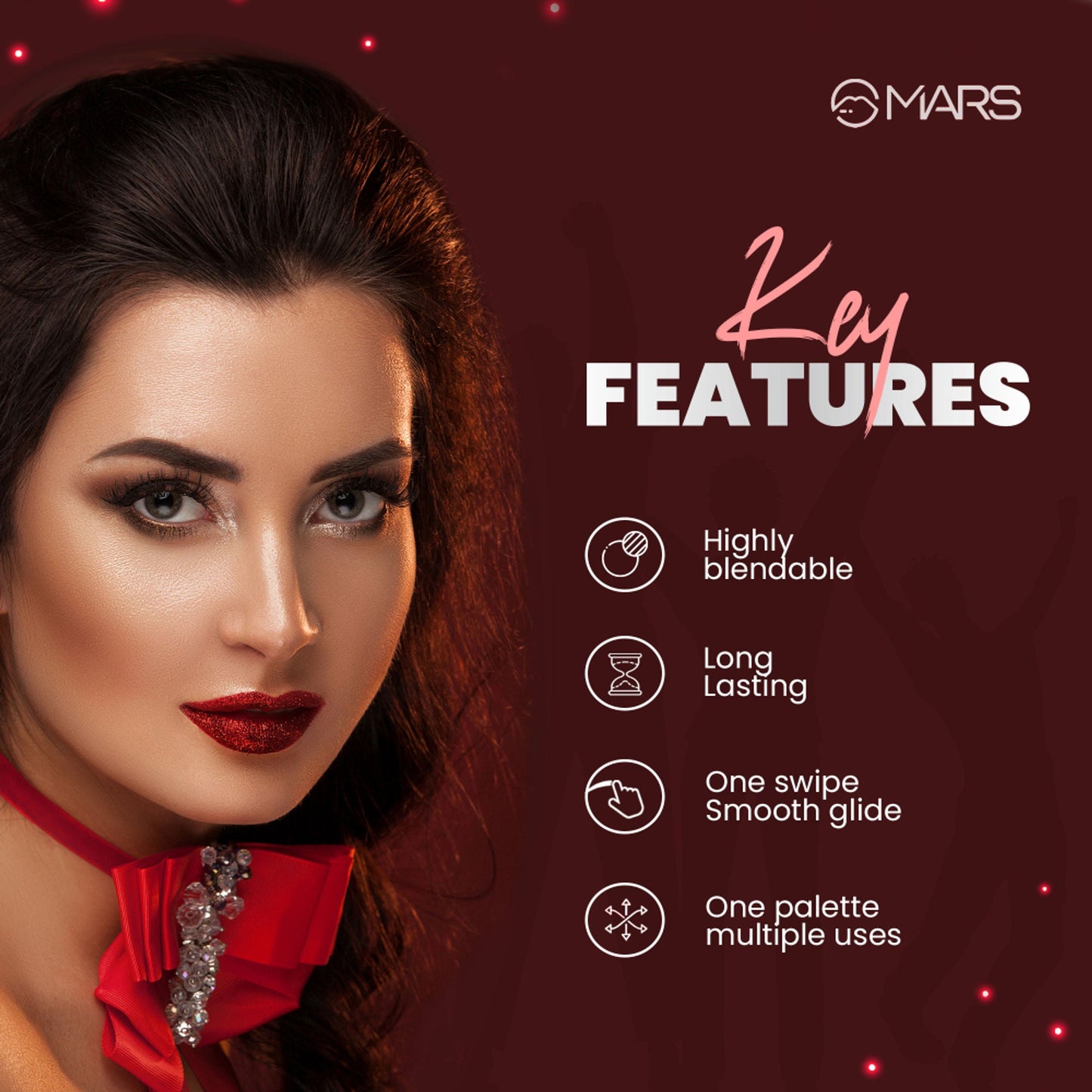 MARS Cosmetics Dance Of Joy Eyeshadow Palette - Shade 03 - Swadesiicart
