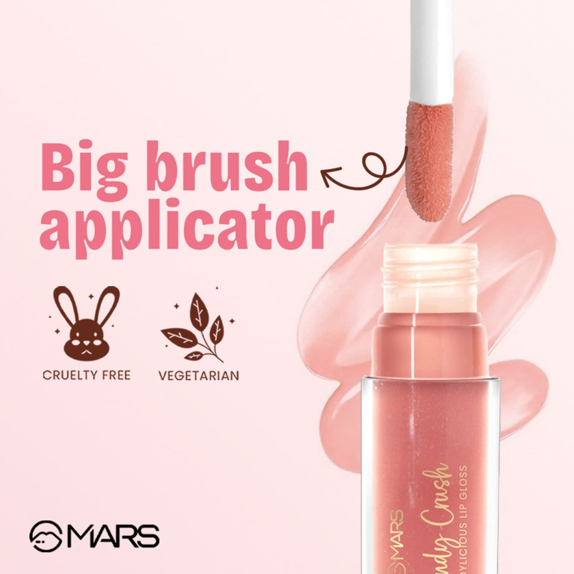 MARS Cosmetics Candylicious Colored Lip Gloss - Tutti Frooti - Swadesiicart