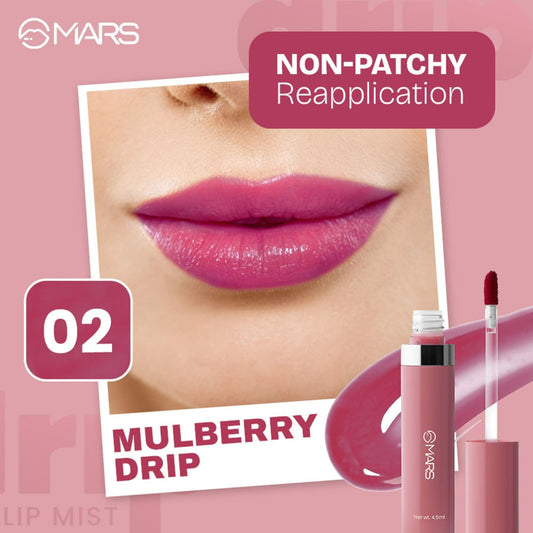 MARS Cosmetics Drip Lip Mist - 02 Mulberry Drip - Swadesiicart