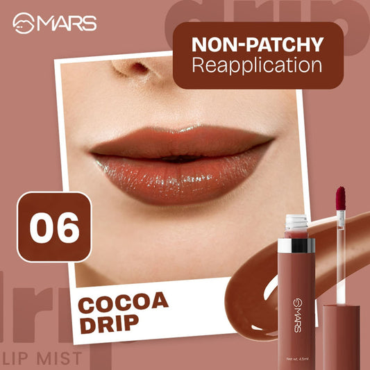 MARS Cosmetics Drip Lip Mist - 06 Cocoa Drip - Swadesiicart