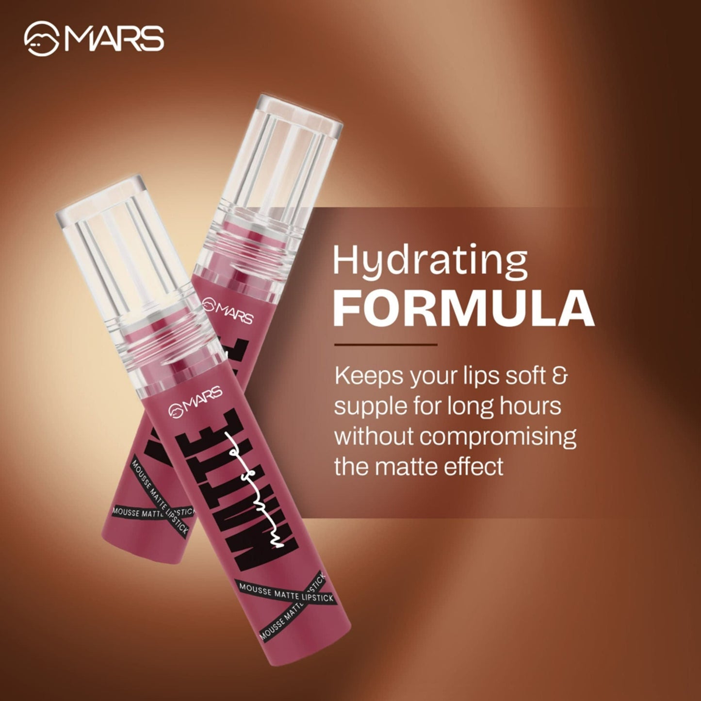 MARS Cosmetics Mousse Matte Lipstick - Leading Lady - Swadesiicart