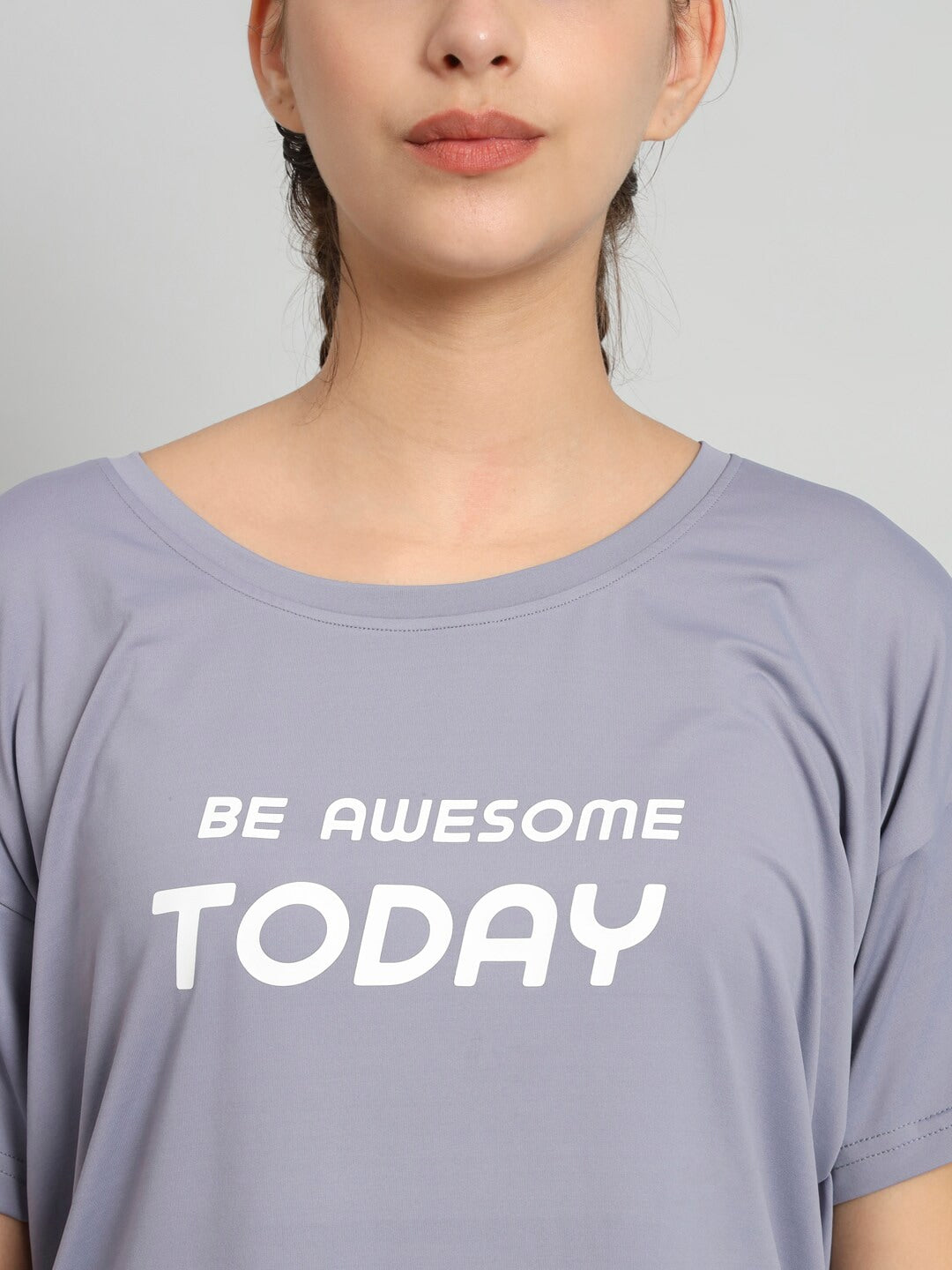 MKH Typography Printed Relaxed Fit Dri-Fit T-shirt - Swadesiicart