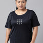 MKH Plus Size Typography Printed Drop Shoulder Sleeves Dri-FIT Relaxed Fit Sports T-shirt - Swadesiicart