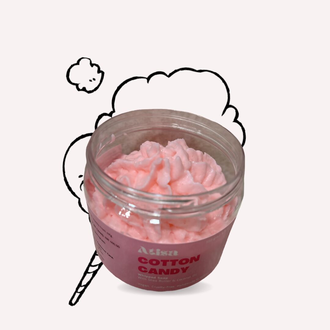 Atisa Cotton Candy Whipped Soap | Swadesiicart