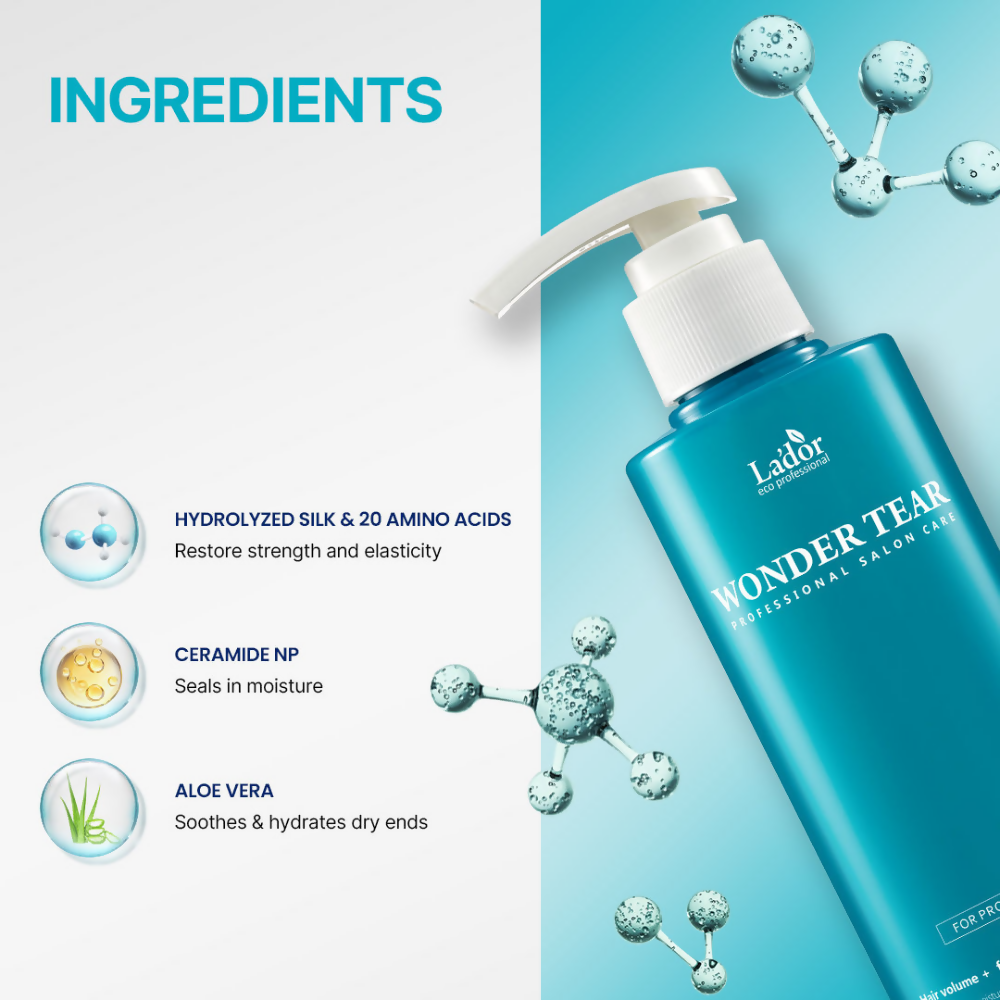 La'dor Wonder Tear - 50 Seconds Moisture Bonding Korean Treatment - for Dry, Frizzy & Damaged Hair - Swadesiicart