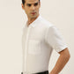 Ramraj Cotton Mens Half Sleeve Formal Poly Cotton White Shirt | Swadesiicart