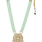 Gold-Toned Green Brass Gold-Polished Necklace - Ruby Raang | Swadesiicart